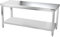 GGM Gastro | ATK188 | Edelstahl Arbeitstisch Premium - 1800x800mm - mit Grundboden ohne Aufkantung