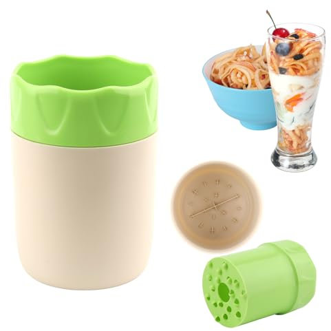Rallador de frutas de plástico, rallador manual giratorio, pelador de verduras, rallador de mano con recipiente, rallador de manzanas para picar frutas, manzanas, verduras, zanahorias, pelador de