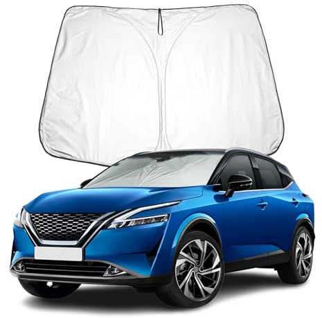 BIXUAN Parasol Compatible con Nissan Qashqai J11 2014-2021 Parabrisas Delantero Cubierta Cortavientos Protección Solar Bloqueado UV