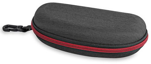 Linkidea Extragroßes Hartschalen-Sonnenbrillenetui, übergroße Aufbewahrungstasche für Sonnenbrillen, Organizer, kompatibel mit Rayban RB3025 RB3712D RB3717 Gucci GG0595S GG0528S GG0900S (Schwarz)