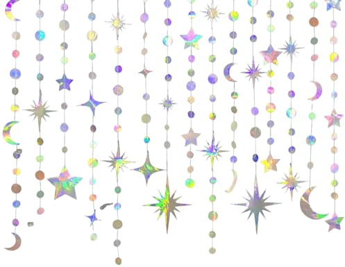 65 Ft Bunte Kreis Sterne Mond Dekorationen Geburtstag Hochzeit Dekorationen