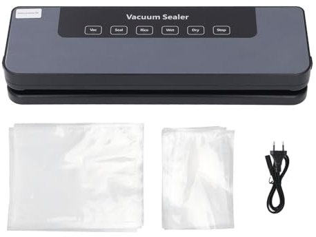 Machine de Mise Sous Vide avec Puissance D'aspiration de 80 KPa, économiseur Automatique de Stockage des Aliments pour Mode Sec et Humide, Fonctionnement à une Touche avec (Prise