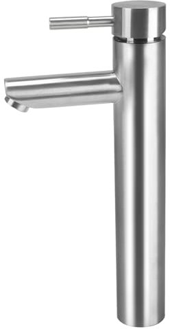 VirtuGro rubinetto bagno lavabo miscelatore lavabo bagno miscelatore bidet rubinetti bagno alto rubinetto lavandino bagno con Tubo di Collegamento Rubinetto Acciaio Inox Spazzolato Argento