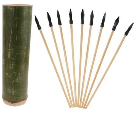 UPKOCH 1satz Bamboo Tube Wurfspiel Set Für Outdoor-Partys Antikes Design Mit Wurf-pfeilen Team-Building-aktivität Für Schulen Und Kindergärten Einfach Zu Lernen Und Fördert Geschicklichkeit