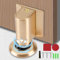 Türstopper, Magnetischer Türstopper Schwer,Türstopper Boden Selbstklebend Schwer Türhalter Tür Stopper Ohne Bohren Höhenverstellbarer Türpuffer Wandschutz Türfeststeller Door Stopper (Messing)