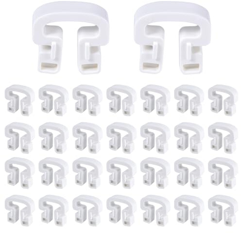 30 Stück Fußballnetz Clips, 3,2 x 3 cm ABS Netzverbindungsclips Netzverriegelungsclip Fußballtornetzbefestigung für Spielplatz Stadion Sporttraining