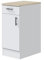 Mobelcenter, Mueble Bajo de Cocina de 40 cm, Módulo 1 Puerta Reversible 1 Cajón, Acabado Color Blanco Brillo y Roble Canadian, Medidas: Ancho: 40 cm x Fondo: 60 cm x Alto: 90 cm (1535)