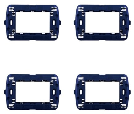 Elektronova, supporto 3 posti (503) compatibile con BTicino LivingLight, confezione da 4 pezzi