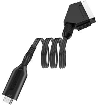 EXCEART Convertitore Da Scart Video Digitale Scaler Video Audio Cavo Usb Supporta Risoluzione Per Tv Semplice Installazione e Basso Consumo Energetico