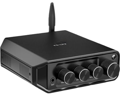 Fangxuee HiFi 2.0 Full Digital Audio Power Amplifier TPA3116D2 50Wx 2 Bluetooth 5.4 Tonals Treble and Adjustment