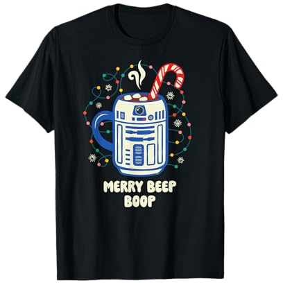 Star Wars Christmas Merry Beep Boop R2-D2 Cocoa Mug T-Shirt