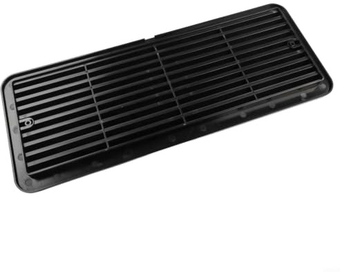 Für Thetford Kühlschrank-Lüftungsgitter, 62445480, passend für Wohnwagen, Wohnmobile, 483 mm x 186 mm (schwarz)