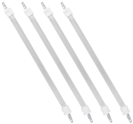 HOODANCOS Tube Chauffant Quartz Électrique 27 Cm – Lot de 4 Pièces de Chauffage Infrarouge à Quartz pour Radiateur D’appoint, Élément de Remplacement pour Brûleur Électrique, Tige