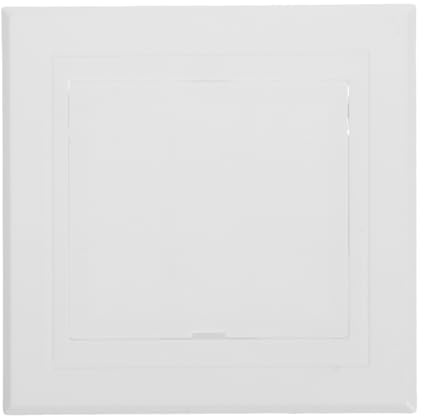 KONTONTY Revisionsklappe Trockenbau 10x10cm Kunststoff Wandabdeckung Weiß mit Dichtung für Badezimmer und Sanitärzugang