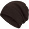 Compagno gefütterte Wintermütze für Herren und Damen Mütze Beanie Haube Einheitsgröße Strickmütze, Farbe:Braun
