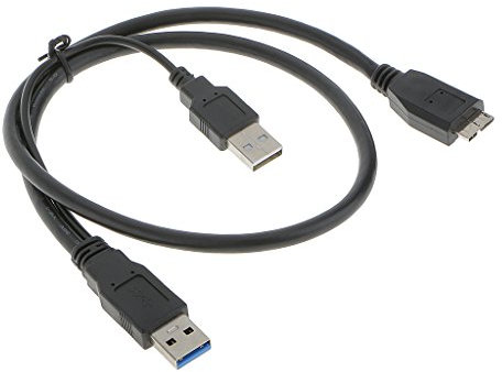 Usb 3.0 A Mâle vers Micro USB 3.0 Y Câble pour Drive Disque Dur Externe Toshiba