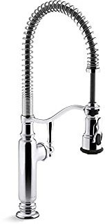 Kohler 77515-CP Rubinetto Semi-Professionale per lavello da Cucina Tournant, Cromato Lucido