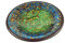 GURU SHOP Runde Mosaikschale, Untersetzer, Dekoschale, Handgearbeitete Keramik & Glas Obst Schale - Design 21, Blau, Größe: Klein (Ø 29 Cm), Schalen