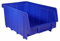 80 Stück Stapelboxen blau Gr.2 │ 10,2x16,7x7,6 cm │ Sichtlager-Sortierkästen │ Griffmulde │ Schildcheneinschub │ P-D-W®