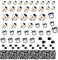 Cow Kuh Collection Sammlung (Cow Kuh Nagel Kunst Abziehbild Nail Art Decals)