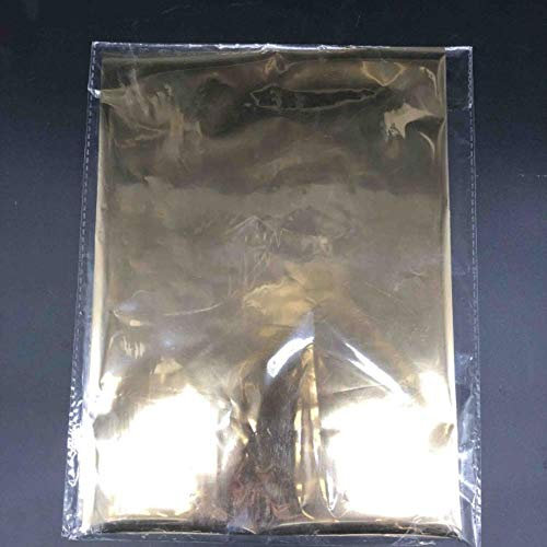 aifengxiandonglingbaihuo Gold Silber Red Hot Stamping Folie Papier Laminator Laminierung Übertragung auf Eleganz Laserdrucker Bastelpapier 50Pcs 20x29cm A4, hellgold