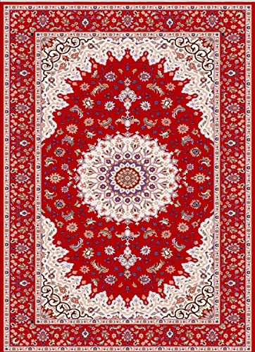 MANI TEXTILE TPS_SULT_ROU_120 Teppich, Polyester, Sultan Rot, x_180_cm