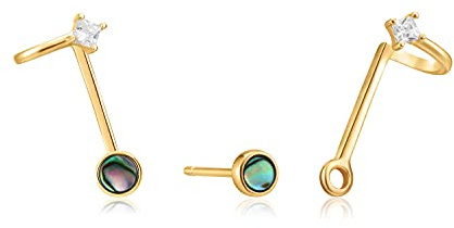 Ania Haie Pendientes Mujer E027-03G Plata de Ley 2 cm