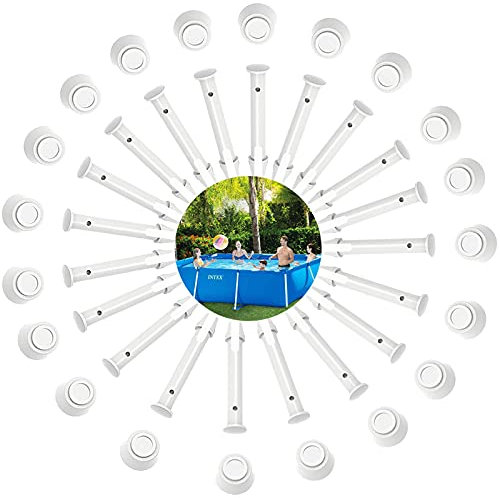 WiDream 20 Stück Ersatzrahmen für Pool, Pool-Rahmen, Dichtung aus Kunststoff, für Intex 13 - 24 Zoll Rahmen & Round Pool Dichtungen Pins & Seals (6 cm)