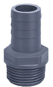 Raccord de tuyau à filetage externe en PVC (G3/4 x 20 mm)