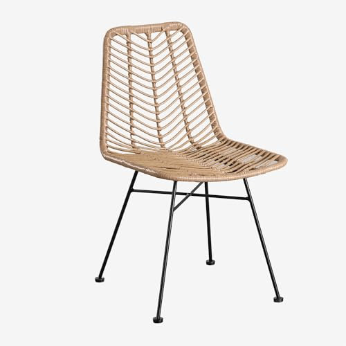 SKLUM Silla de jardín en ratán sintético Gouda Natural -
