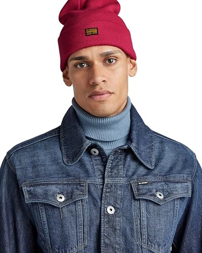 G-Star Herren Effo Long Beanie, Rot (cerise D16624-C754-D305), PC