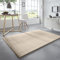 Taracarpet Waschbarer Flauschiger Uni Kurzflor Teppich, Anti-Rutsch, Felloptik, Super Soft Creme 240x340 cm