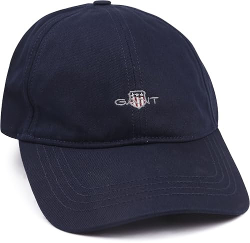 GANT Unisex. Cotton Twill Cap, Marine, Standard