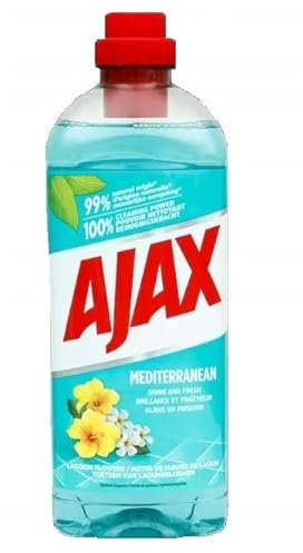 12er Pack - Ajax Allzweckreiniger - Mediterranean Lagoon Flowers - 1 Liter