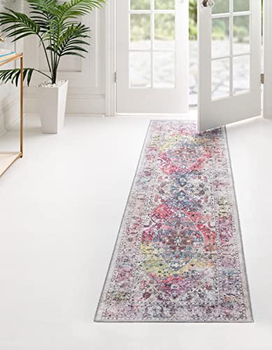 Unique Loom Yara Collection Teppich – Yash (60 x 200 cm, Mehrfarbig/elfenbeinfarben)