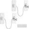 2 Packs Window Safety Lock, Alieem Versatile Window Restrictor Self Adhesive for UPVC No Drilling Window, Refrigerator Lock with Key Child Pet Safety Cable Lock for Childproof