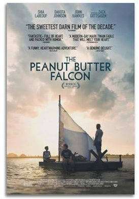 VZRSQZK Filmposter mit Peanut Butter Falcon's Wish, dekoratives Gemälde, Leinwand, Wandposter und Kunstdruck, modernes Familienschlafzimmer-Dekor-Poster, 20 x 30 cm