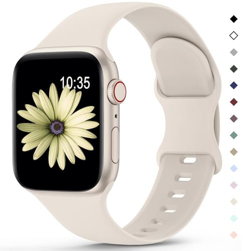Higgs Cinturino Sportivo in Silicone Morbido Compatibile con Apple Watch 38/40/41/42/44/45/46/49mm–Cinturini Compatibile con Serie Ultra 2/10 /9/8 /7/6 /5/4 /3/2 /1 /SE (SE 2) – Uomo e Donna