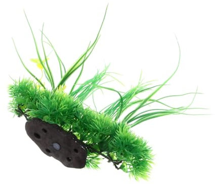 Housoutil 2pcs Aquarium Simulation Aquatic Plant Root Tabs for/Artificial Fish Tank Décor Landscape Decoration Plant