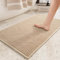 COLOR&GEOMETRY Große Badteppiche rutschfest Waschbar, 60 x 90 cm Chenille Absorbierende Badvorleger Badezimmerteppich Schnelltrocknend, Beige Badematte für Badezimmer, Dusche, Badewanne