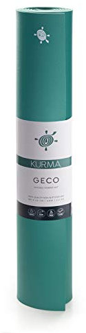 Yogamatte KURMA GECO 6 mm, Farbe: Lagoon (grün), Größe: L 200 cm x B 66 cm x H 0,6 cm