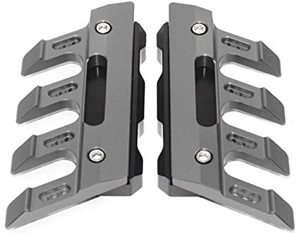 Motorrad Sturzpads Für YAMAHA YZF-R1M YZF-R7 yzf r1m r7 Motorrad Kotflügel Vordergabelschutz Schutzblock Kotflügel Anti-Fall-Schieber (Farbe : Titanium)