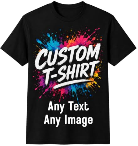 Style It Up Personalised T Shirt, Custom Text Photo Logo, Adults Kids