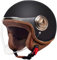 AOOPOO Casco integrale Casco jet Brain - Casco jet Casco moto retrò Cruiser Chopper Scooter Crash Jet Casco semiguscio per uomo Donna