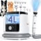 Rywell Aspirapolvere per Capelli di Cane di Grande Capacità 4L Kit di Toilette per Animali Domestici con 4 Modalità Regolabile(3/6/8/13KPa) Filtrazione HEPA per Perdere i Capelli di Animali Domestici