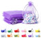 POPOYU 50 sacchetti regalo in organza viola, 7 x 9 cm, piccoli sacchetti regalo in organza, sacchetti con coulisse, sacchetti in tulle per gioielli, bomboniere, per Natale, Halloween, compleanni,