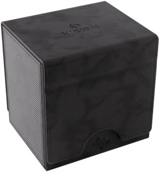 Gamegenic, Sidekick PRO 100+ XL Black, Zubehör | Seitliche Deckbox + Zubehörfach + 1 Slide Card Case, fasst bis zu 100 doppelt eingehüllte Karten, Farbe: Schwarz