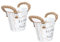 KITANDOVE Lot De 2 Pots De Fleurs en Fer Forgé De Style Vintage Décoratifs pour Lextérieur