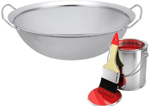 Filtro a rete fine – 60 secchio per vernice – setaccio rotondo in acciaio inox, setaccio per vernice, refrigerante motore, casa, resina