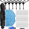 EATBALE Pièces de rechange Accessoires pour 360 S8/S8 Plus/Botslab S8 Plus, pour EZVIZ RE4/RE5 Plus Robot Aspirateur Set, 1 x Brosse principale, 6 x Brosses latérales, 3 x Lingettes, 3 x Filtres HEPA